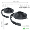 Bordure de jardin PVC flexible 40m avec piquets anthracite - voonot.com