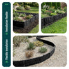 Lot de 175 pcs Bordure de jardin imitation pierre facile a installer 26.7m noir - voonot.com