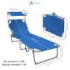 Transat pare soleil Lot de 2 pcs bleu - voonot.com