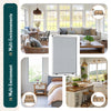 Store moustiquaire pour fenetre enroulable et recoupable en aluminium L130 x H160 cm Blanc - voonot.com