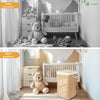 Panier a linge en bambou d’angle avec couvercle 58L - voonot.com