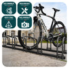 Ratelier range velo acier mural et sol 4 vélos Noir - voonot.com