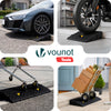 Lot de 2 Rampes de Trottoir en Polypropylene 25x27x7 cm Noir - voonot.com