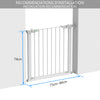 Barriere de Securite porte et escalier 75-84cm blanc pour animaux - voonot.com