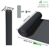Canisse PVC brise vue ultra renforce avec attaches de fixation 80x500cm gris - voonot.com