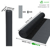 Canisse PVC brise vue ultra renforce avec attaches de fixation 90x300cm gris - voonot.com
