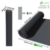 Canisse PVC brise vue ultra renforce avec attaches de fixation 90x500cm gris - voonot.com