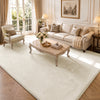 Tapis de salon poils ras doux antiderapant 240x340cm uni beige - voonot.com