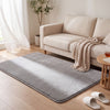 Tapis de salon poils ras doux antiderapant 120x160cm uni gris - voonot.com