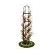 Tuteur de jardin obelisque 194 cm en metal Noir