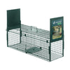 Piege pour animaux vivants cage trappe en metal 80x26x34cm vert - voonot.com