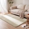 Tapis de salon poils ras doux antiderapant 120x160cm uni beige - voonot.com