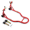 Bequille Moto roue arriere charge max 390 kg acier Rouge - voonot.com
