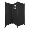 Paravent interieur separateur 3 panneaux autoportant pliable 262 x 30 x 173 cm Anthracite - voonot.com