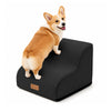 Escalier pour chien et chat en mousse haute densite et housse lavable 40x40x30cm noir - voonot.com
