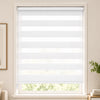 Store enrouleur jour nuit double 100x150cm Blanc - voonot.com