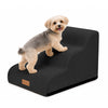 Escalier pour chien et chat en mousse haute densite et housse lavable 57x40x40cm noir - voonot.com