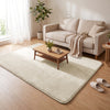 Tapis de salon poils ras doux antiderapant 140x200cm uni beige - voonot.com