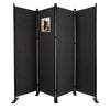 Paravent interieur separateur 4 panneaux autoportant pliable 228 x 30 x 164 cm Anthracite - voonot.com