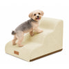 Escalier pour chien et chat en mousse haute densite et housse lavable 57x40x40cm beige - voonot.com