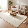 Tapis de salon poils ras doux antiderapant 160x230cm uni beige - voonot.com
