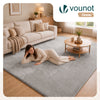 Tapis de salon poils ras doux antiderapant 200x300cm uni gris - voonot.com