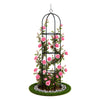 Tuteur de jardin obelisque 194 cm en metal Noir - voonot.com