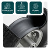 Lot de 4 Roue gonflable robuste 3.50-4 pour chariot brouette alesage 16mm 260x85mm metal - voonot.com