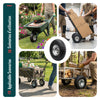 Lot de 4 Roue gonflable robuste 3.50-4 pour chariot brouette alesage 16mm 260x85mm metal - voonot.com