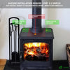Ventilateur poele bois 4 lames avec Protection Contre le Surchauffe - voonot.com