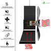 Ventilateur poele bois 4 lames avec Protection Contre le Surchauffe - voonot.com