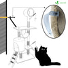 Arbre à Chat 154cm avec Griffoir Plateforme Niche XXL Beige - voonot.com