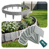 Bordure de jardin plastique PP imitation pierre 15m gris clair - voonot.com
