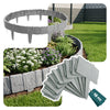 Bordure de jardin plastique PP imitation pierre 2.5m gris clair - voonot.com