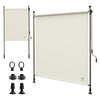 Store vertical sans percage extensible exterieur 200x310cm polyester beige - voonot.com