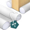 Lot de 2 Boudins de Porte Isolants coupe froid Découpables 96cm Blanc - voonot.com