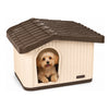Maison pour chat chien plastique interieur exterieur 60x51x41cm Beige - voonot.com