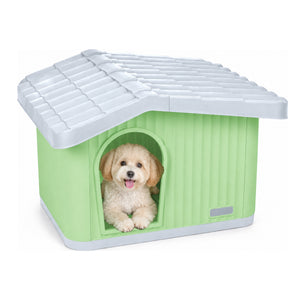 Maison pour chat chien plastique interieur exterieur 60x51x41cm Vert - voonot.com
