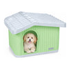 Maison pour chat chien plastique interieur exterieur 60x51x41cm Vert - voonot.com