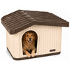 Maison pour chat chien plastique interieur exterieur 75x63x51cm Beige - voonot.com
