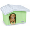 Maison pour chat chien plastique interieur exterieur 75x63x51cm Vert - voonot.com