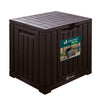 Coffre de Rangement Exterieur 126L en PP avec Système de Verrouillage 56x44x53CM Marron - voonot.com