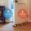 Lot de 4 Boudins de Porte Isolants coupe froid Découpables 96cm Noir - voonot.com