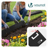 Lot de 10 Bordures de jardin acier galvanise avec pointes ancrages 106x18cm noir - voonot.com