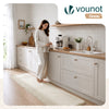 Tapis de salon poils ras doux antiderapant 60x180cm uni beige - voonot.com