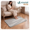 Tapis de salon poils ras doux antiderapant 80x150cm uni gris - voonot.com