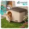 Maison pour chat chien plastique interieur exterieur 60x51x41cm Beige - voonot.com