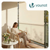 Store vertical sans percage extensible exterieur 200x310cm polyester beige - voonot.com