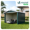 Abri pour robot tondeuse en métal XL Vert - voonot.com
