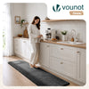 Tapis de salon poils ras doux antiderapant 60x180cm uni anthracite - voonot.com